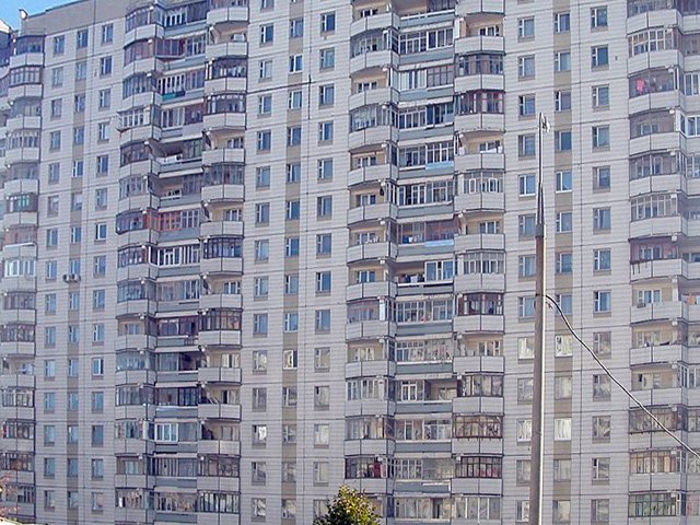 Характерный фасад с лоджиями